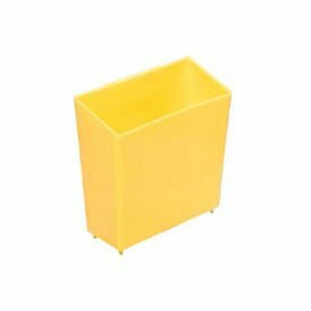 GLOBAL INDUSTRIAL Little Bin For Plastic Bins, 4 x 2 x 4 Yellow 550115